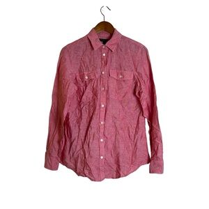 Banana republic soft wash linen blend button down shirt